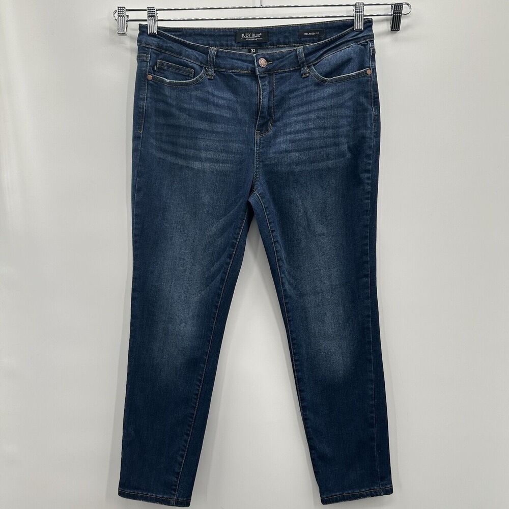 Judy Blue JB82102 DK Relaxed Fit Jeans Women’s 32‎ (34/26) Mid Rise